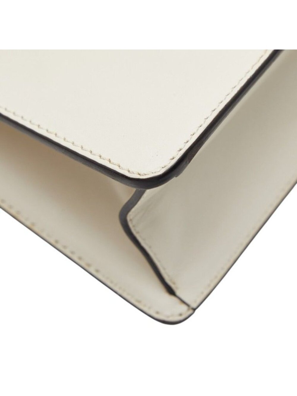 Gucci Sylvie Mini 2-Way Shoulder Bag White Leather 1 - Picture 7 of 10